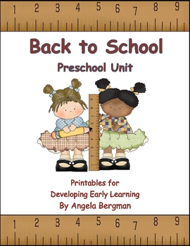 Preview of Back to School ~ Preschool Unit Printable