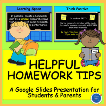 Preview of Back to School Presentation | Homework Tips Study Skills for Parents & Students