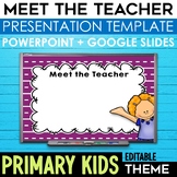 Back To School PowerPoint Template for Meet The Teacher an