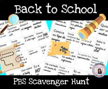 Preview of Back to School Principles of Biomedical Science Scavenger Hunt Find Someone Who