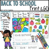Back to School Print and Go