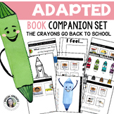 Back to School Printable Adapted Book Companion for K-2nd 