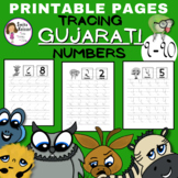 Back to School, Printable Pages, Tracing Gujarati Numbers 1-10