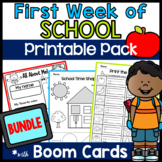 Beginning of the Year Math & Literacy w/ Boom Cards, Kinde