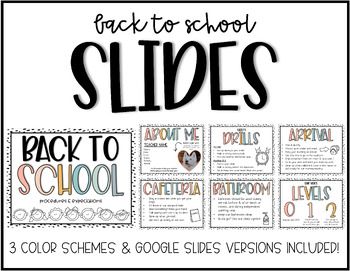Preview of Back to School: Procedures & Expectations Slides *UPDATED*