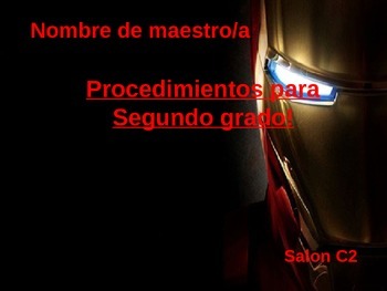 Preview of Back to School Procedures (Superheroes) - Spanish