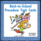 Back-to-School Procedures Task Cards