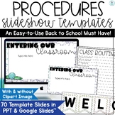 Back to School Procedures and Expectation Google Slides Us