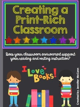 Preview of Back to School Professional Development:  Creating a Print-Rich Environment