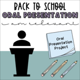 Back to School Project - I am Relevant Oral Presentation |