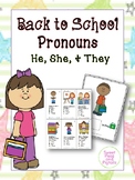 Back to School Pronouns (He, She, They)