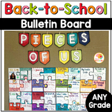 Back to School Puzzle Pieces Bulletin Board Activity for C