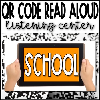 Stories about School QR Code Listening Center - FREEBIE!