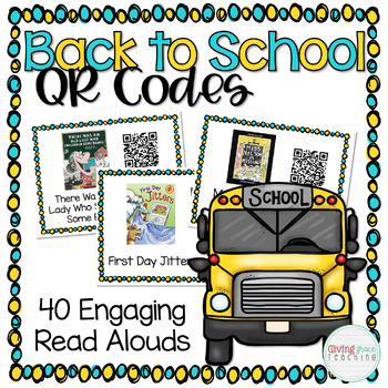 Preview of Back to School QR Codes Read Aloud