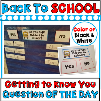 Question Of The Day Pocket Chart
