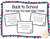 Back to School Quiz-Quiz-Trade Cards