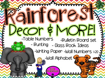 Preview of Back to School- Rainforest Decor and MORE!