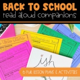 Back to School Read Aloud Activities - Full Lesson Plans f