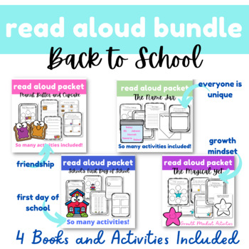 Preview of Back to School Read Aloud Books and Activities