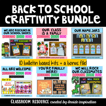 Preview of Back to School Read Aloud Craftivities and Bulletin Board Ideas Bundle