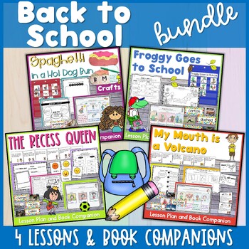 Back to School Read Aloud Lesson Plan and Book Companion BUNDLE | TPT