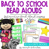 Back to School Read Aloud Books and Activities: First Week