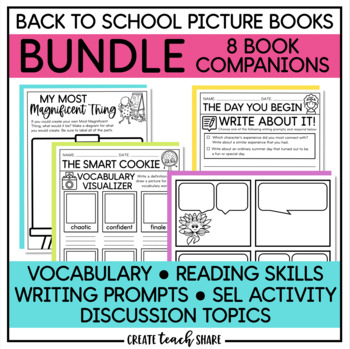 Preview of Back to School Read Alouds BUNDLE | Book Companions | Reading Reponse