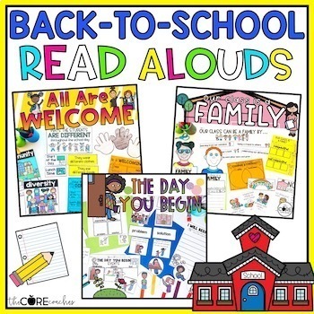 Preview of Back to School Read Alouds - Back to School Activities - Reading Comprehension