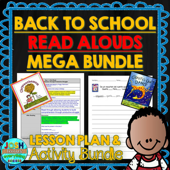 Preview of Back to School Read Alouds- Lesson Plans, Google Slides and Docs Activities