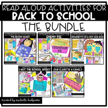 Preview of Back to School Reading Activities Read Alouds BUNDLE