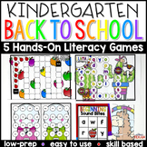 Back to School Reading Center Games and Activities