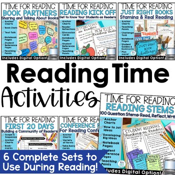 Preview of Back to School Reading Comprehension Activities First 20 Days Readers Workshop