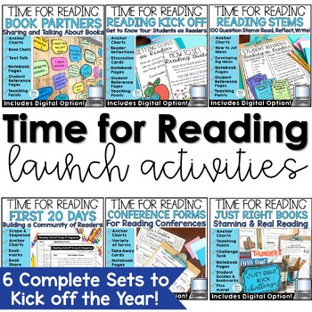 Preview of Back to School Reading Comprehension First Week 20 Days Launching Activities