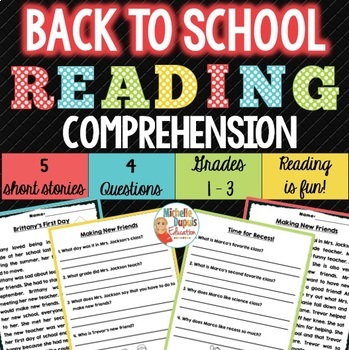 Back to School Reading Comprehension Passages