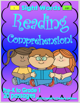Preview of Back to School Reading Comprehension Passages Sight Words
