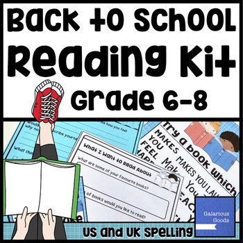 Preview of Back to School Reading Kit - Grade 6, 7 & 8