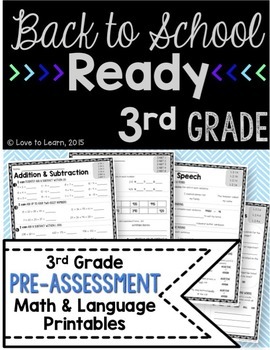 Preview of Back to School Ready - 3rd Grade