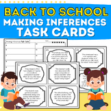 Back to School Related Making Inferences Task Cards: Readi