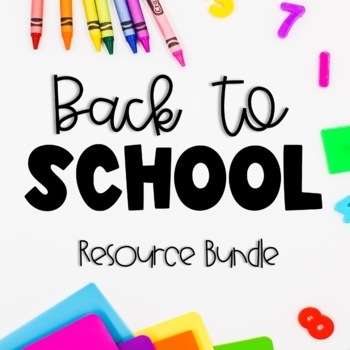 Back to School Resource Bundle | First Week of School by Sweet Firstie Fun