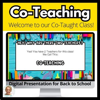 Preview of Back to School Resource | Welcome to Co-Teaching Digital Presentation