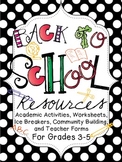 Back to School Resources for 3rd-5th Grade