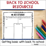 Back to School Resources for the First Week of School