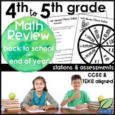 Back to School Review for 5th Grade Math