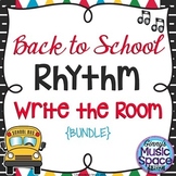 Back to School Rhythm Write the Room BUNDLE Kodaly