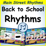 Back to School Rhythms for ta, ti-ti, rest | Main Street Rhythms