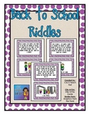 Back to School Riddles