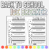 Back to School Roll & Chat Ice Breaker Game