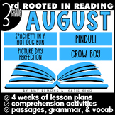 Back to School Rooted in Reading 3rd Grade Lesson Plans for August