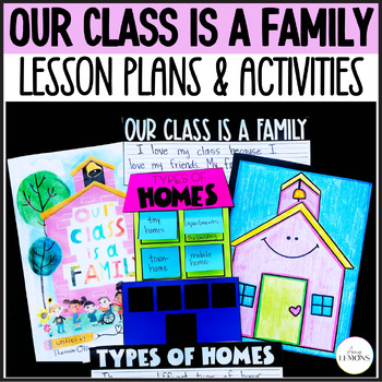 Preview of Rooted in Reading Plans for Our Class is a Family with Back to School Activities