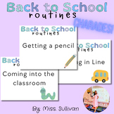 Back to School Routines Charades